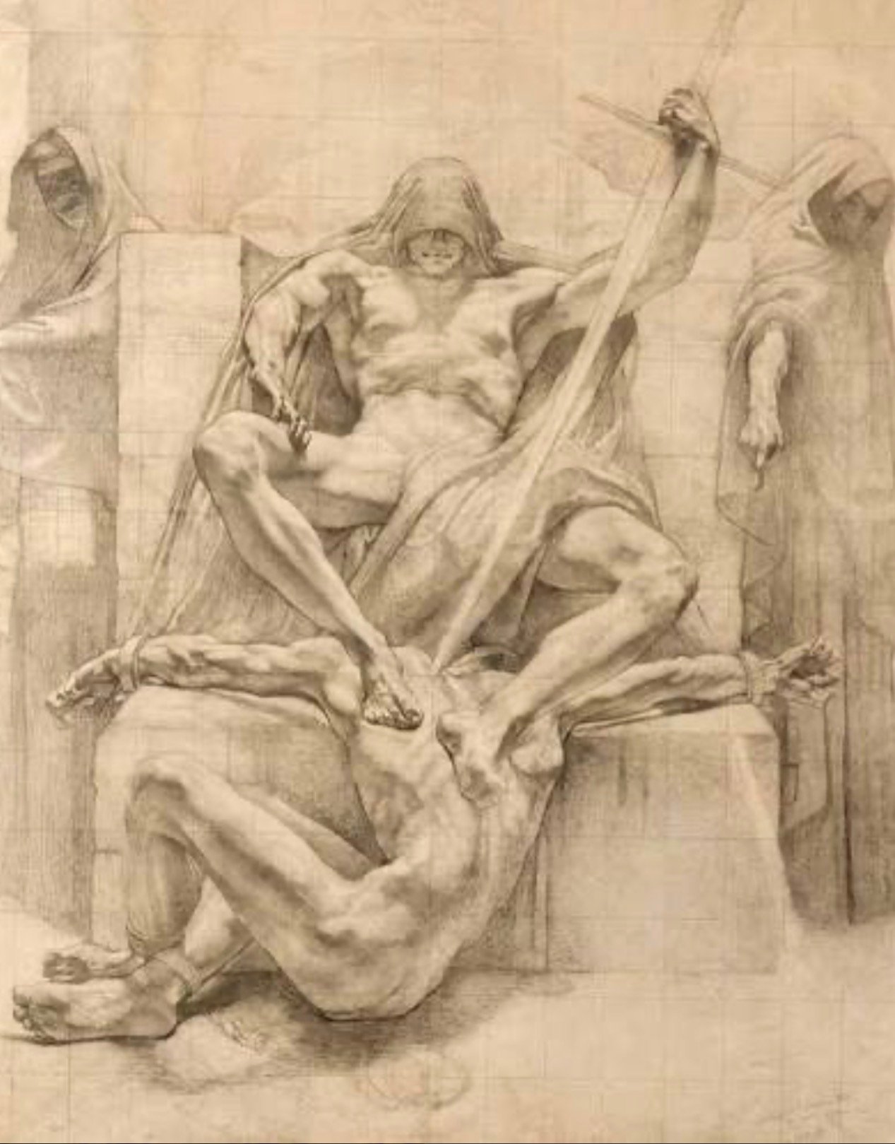 Jean Delville, &ldquo;Justice of the Past.&rdquo; Sketch for the cycle &ldquo;Justice&rdquo; (1908).