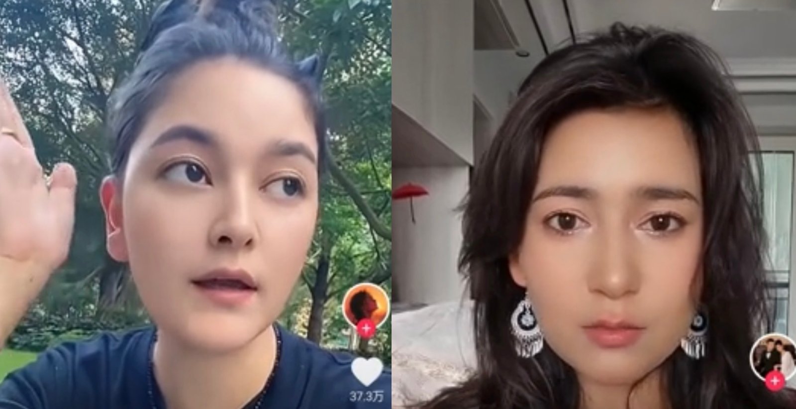 Two of the &ldquo;happy spouses&rdquo; who appeared on Douyin.