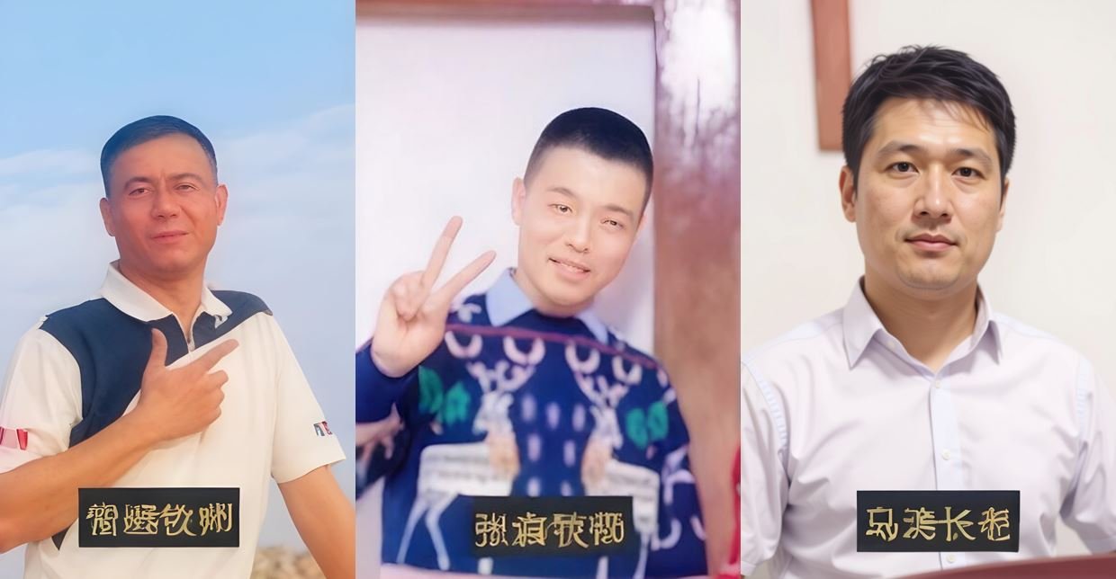 The imprisoned leaders of the Maizhong Reformed Church. Social media via Weiquanwang.