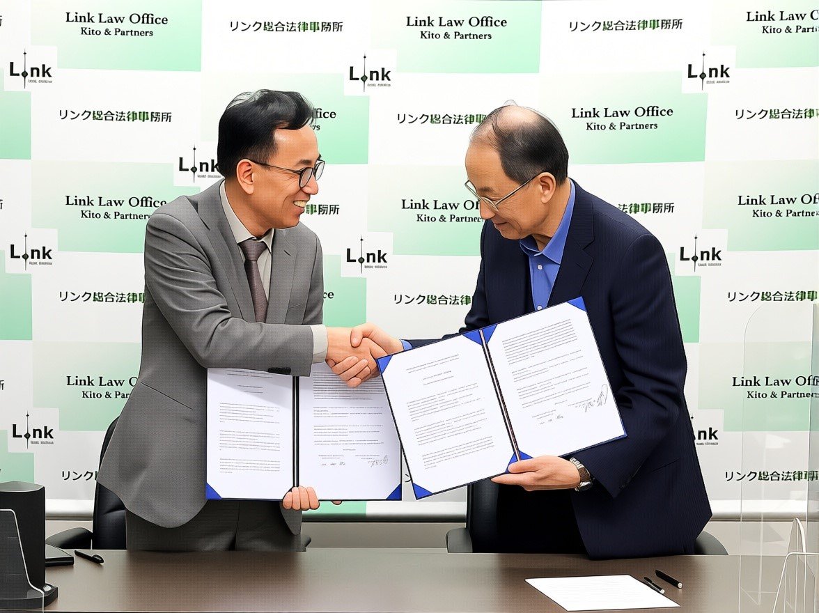 NNLASS’ Hiroshi Yamaguchi (right) signs the agreement with The Korean Association of Christian Heresy Counseling Centers. From X.