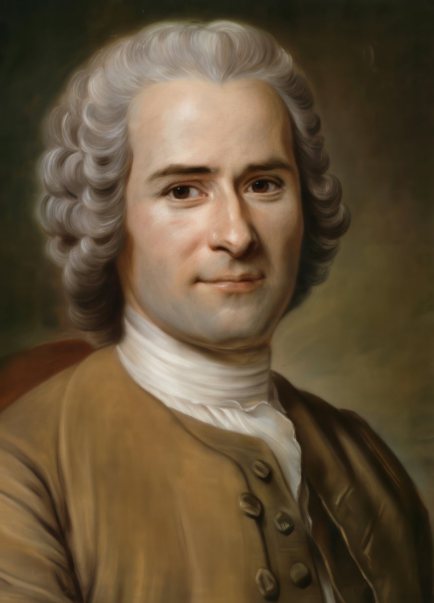 Maurice Quentin de La Tour (1704&ndash;1788), portrait of Jean-Jacques Rousseau. Credits.