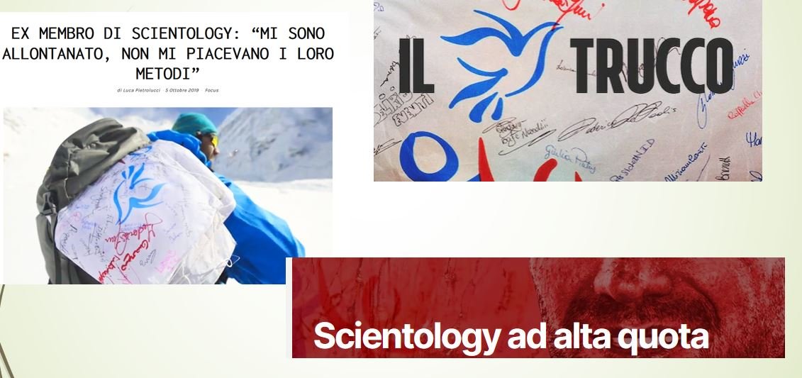 Sensational Italian media coverage using the Nardi tragedy to attack Scientology.