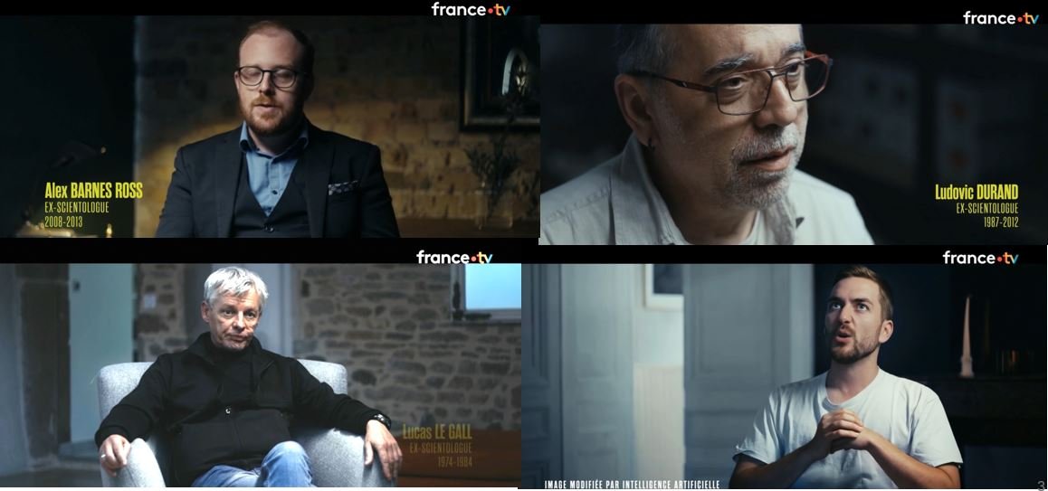 Some of the apostates&mdash;real or AI-doctored&mdash;who appeared in the documentary.