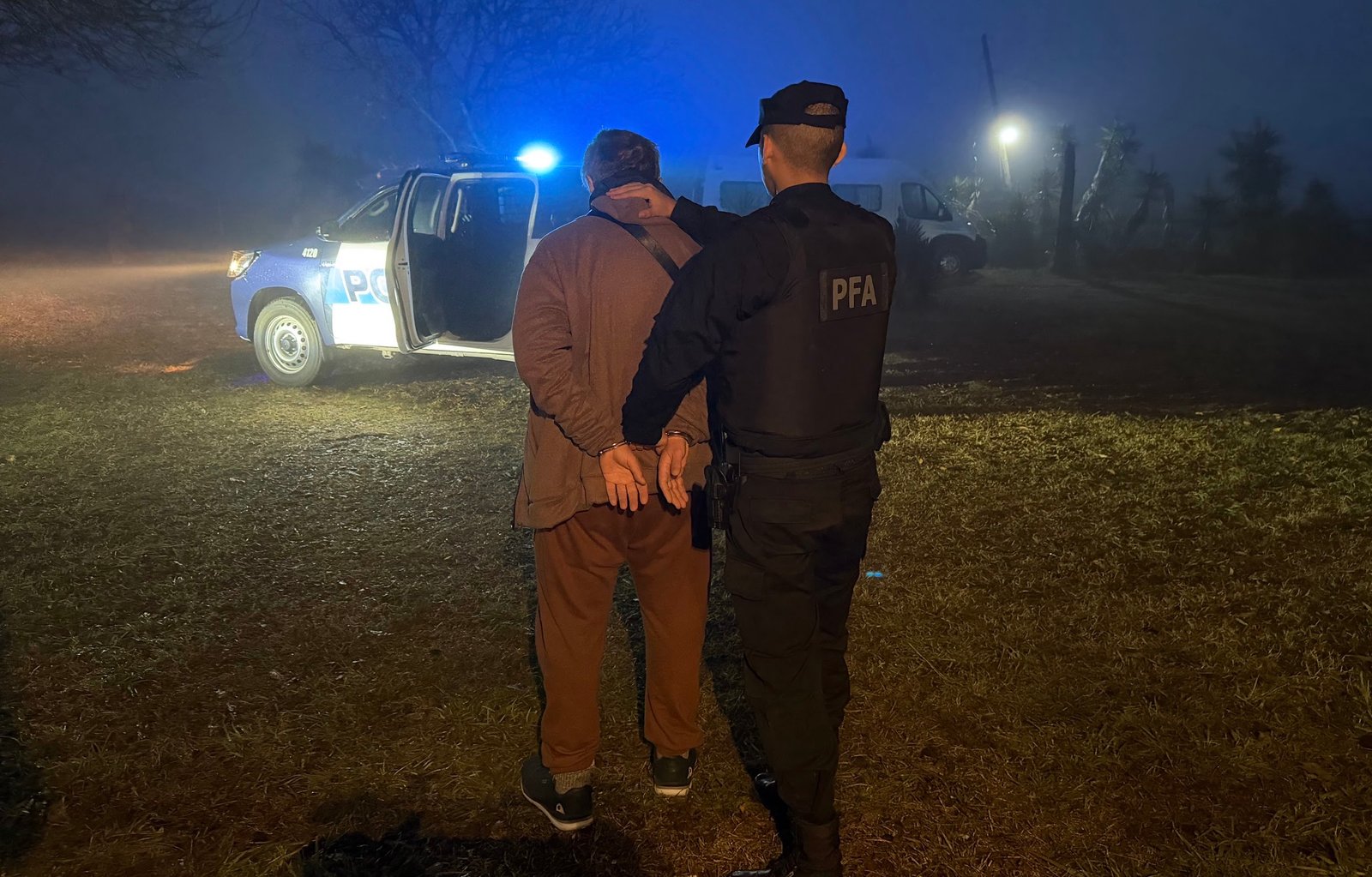 Justice or cruelty? Rudnev was handcuffed when he was taken from the house arrest home to the hospital.