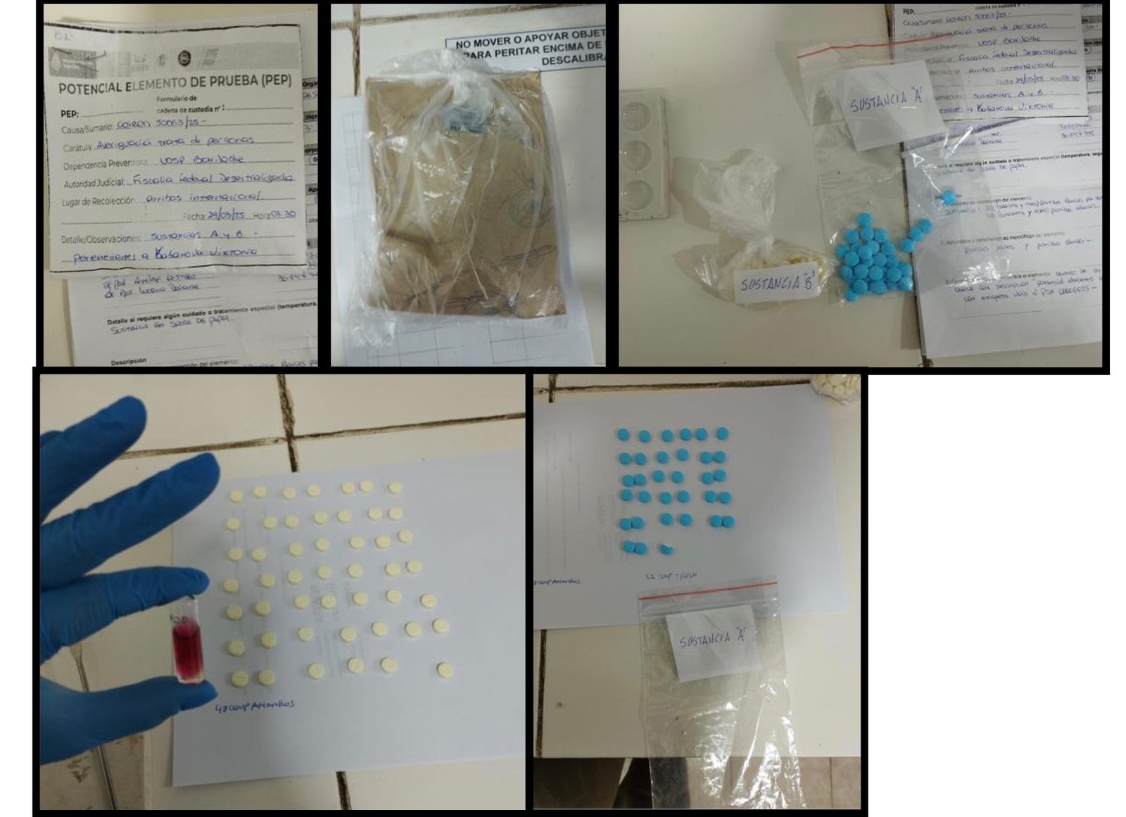 The pills seized at Bariloche Airport: sleeping pills, not drugs. Source: Argentina’s National Police.