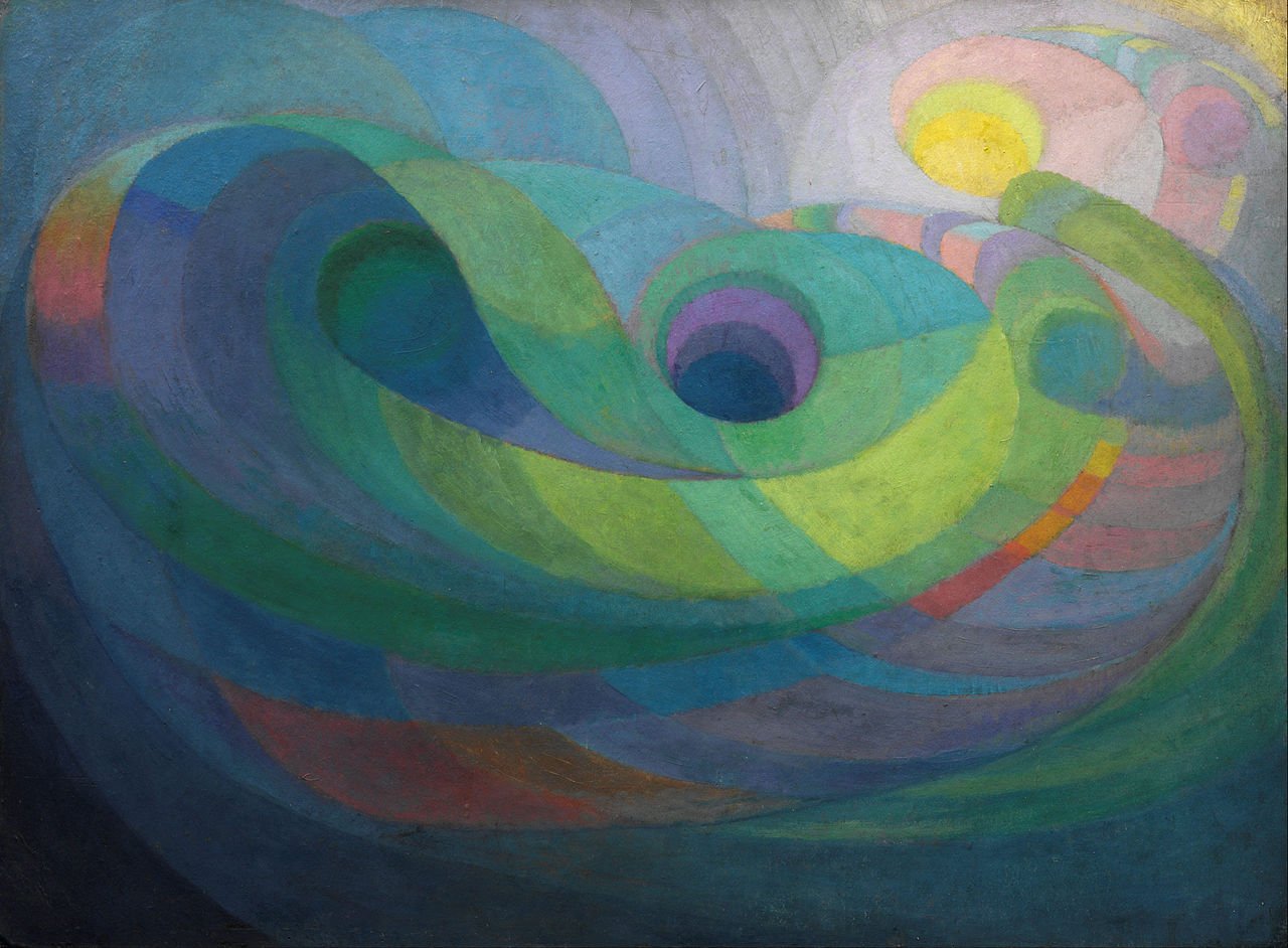 &nbsp;Roy De Maistre (1894-1968), &ldquo;Composizione ritmica in giallo&rdquo;, 1919. Crediti.