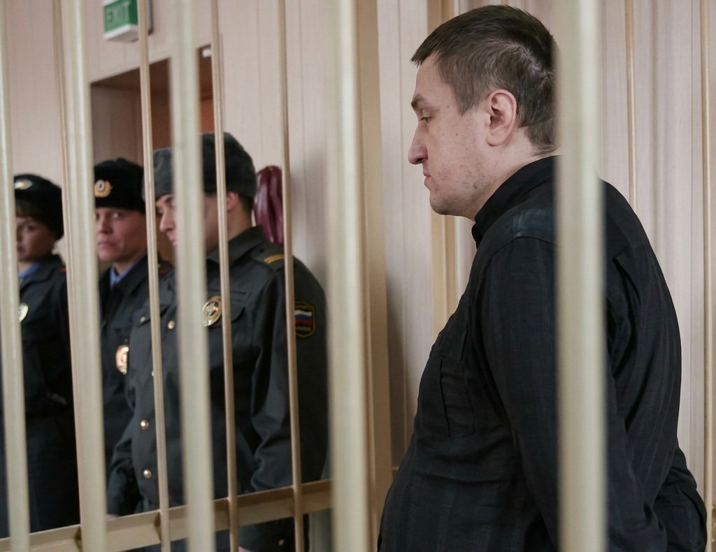 Rudnev during his trial in Russia.