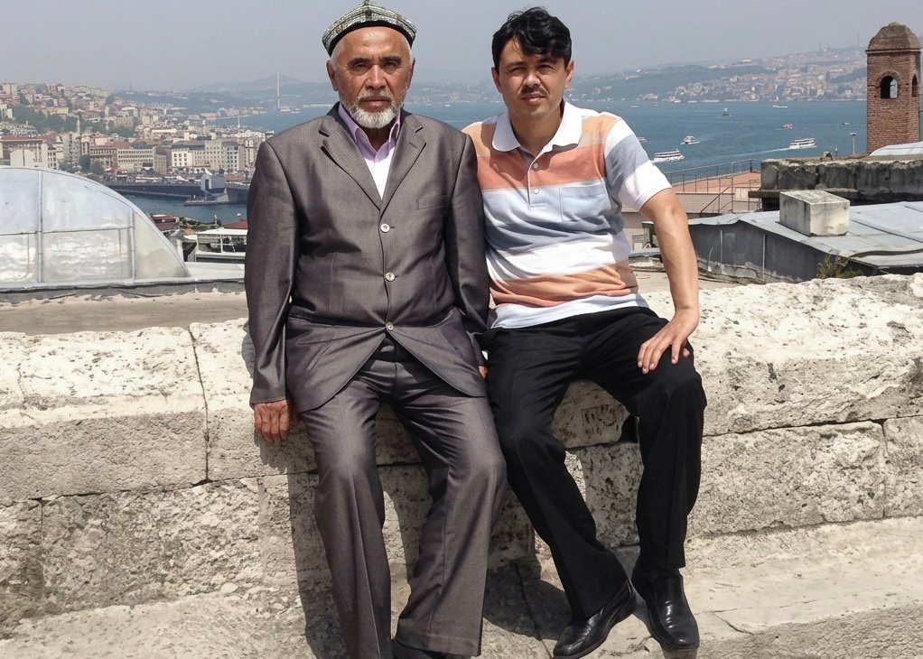 The author with his father in happier times.