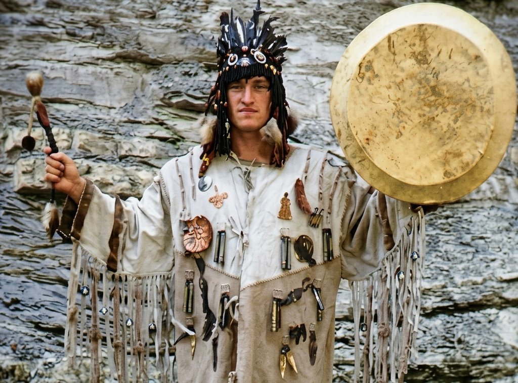 Konstantin Rudnev as shaman.