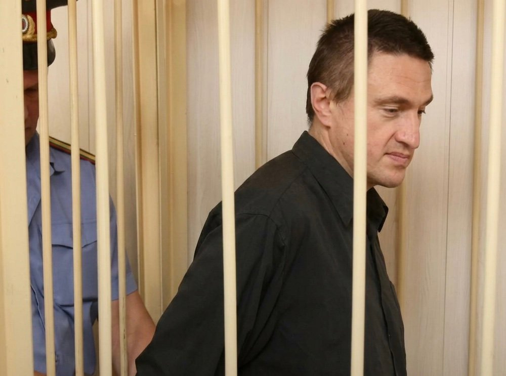 Rudnev during his trial in Novosibirsk.