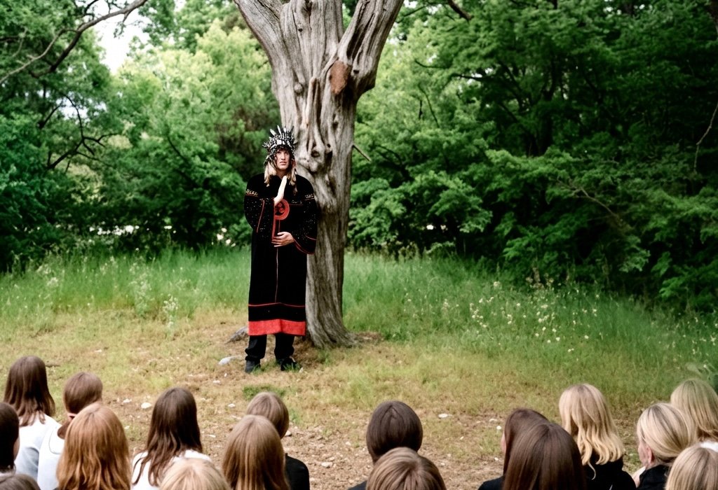 Forest lecture by Rudnev during his Russian years.