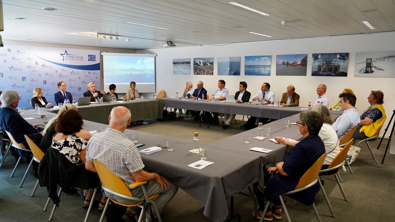 A view of the Brussels press conference. Photo by FOREF.