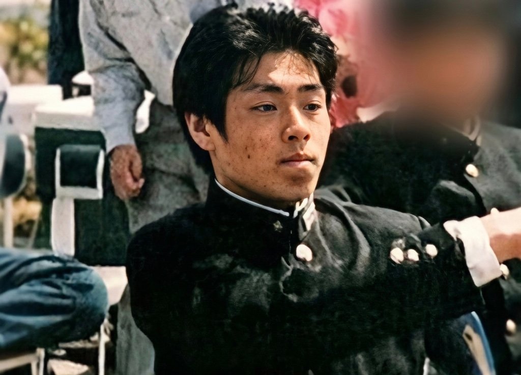 Tetsuya Yamagami in his high school years. Credits.