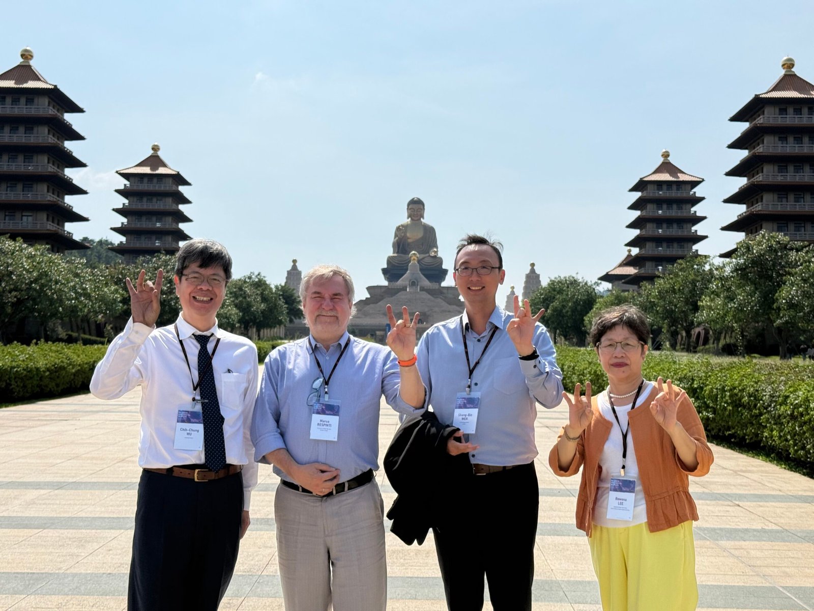 Session participants at the Fo Guang Shan Temple.