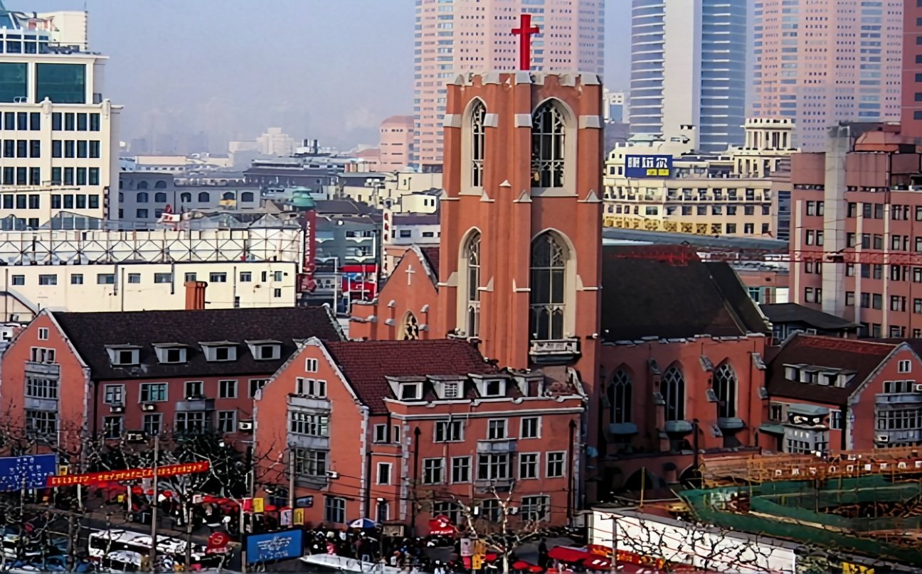Three-Self Mu&rsquo;en Church in Shanghai. From Weibo.