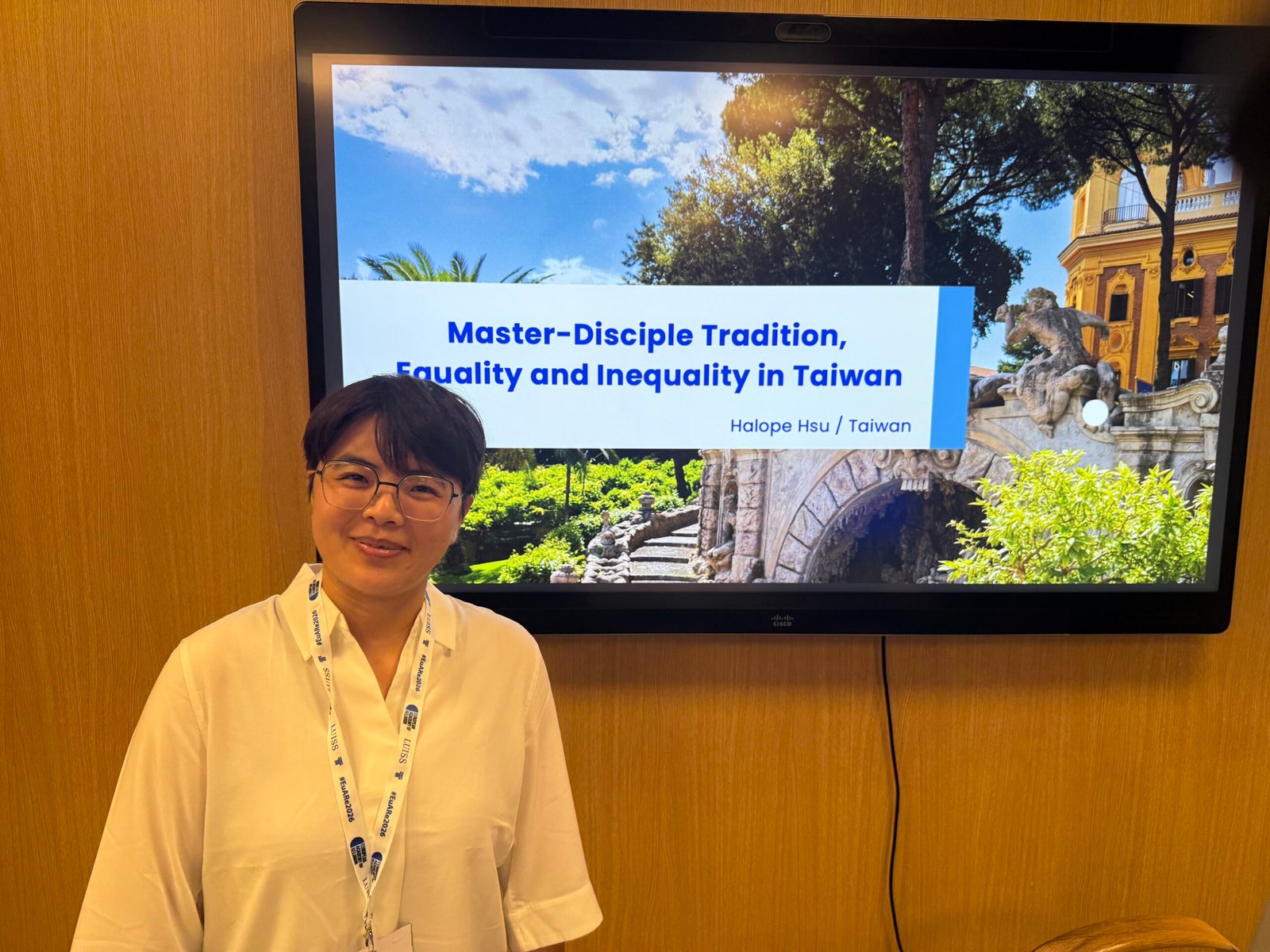 Lu Ming-Chun at the conference.