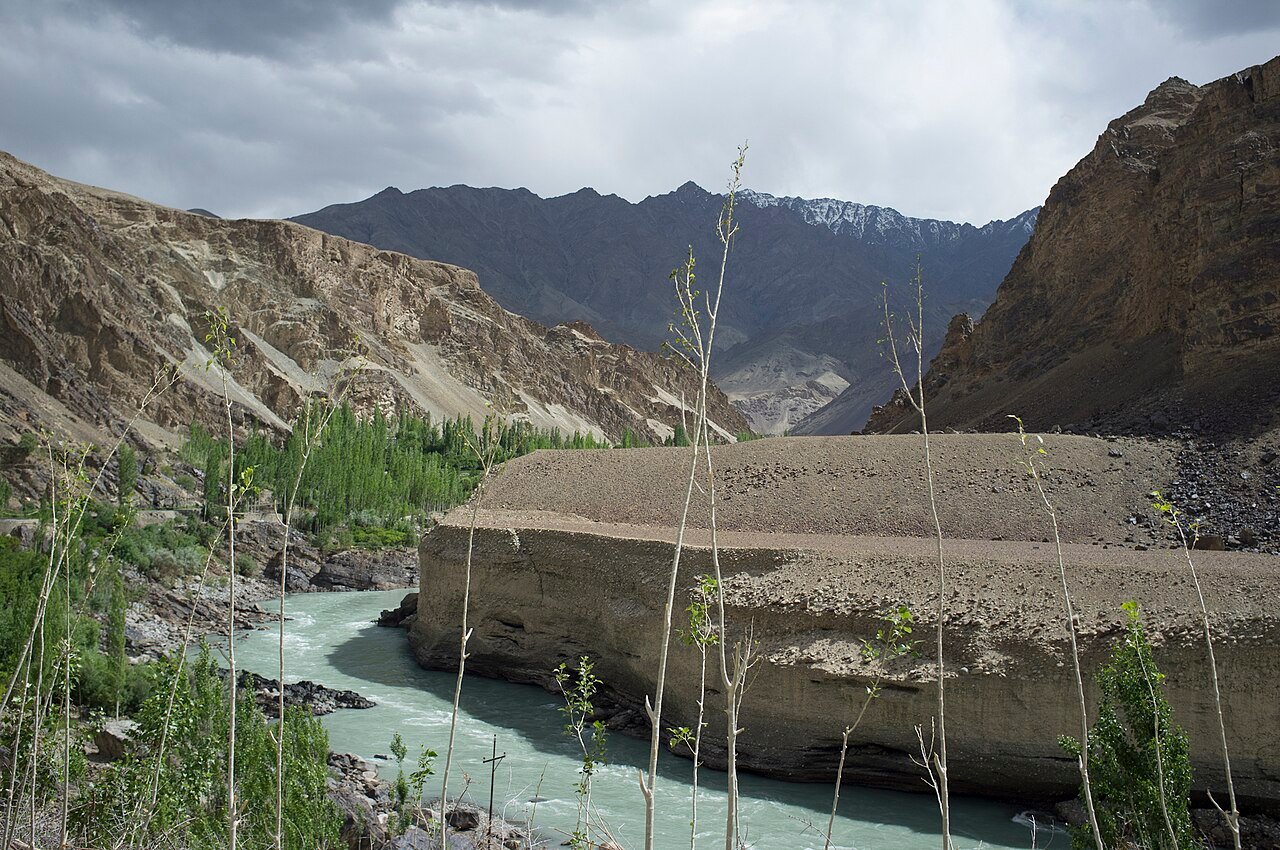The Indus River near Leh, India. Credits.