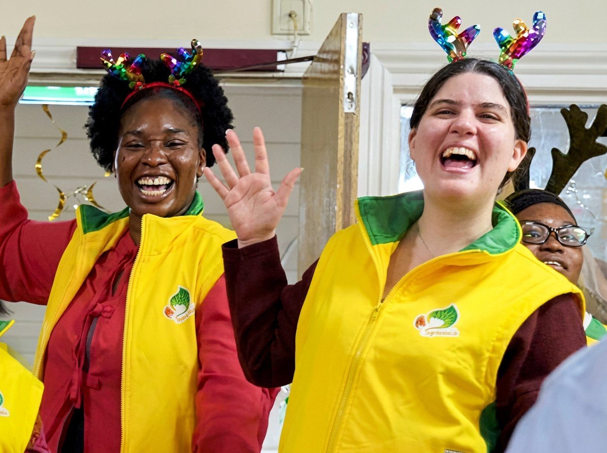 British Shincheonji members in festive mood.