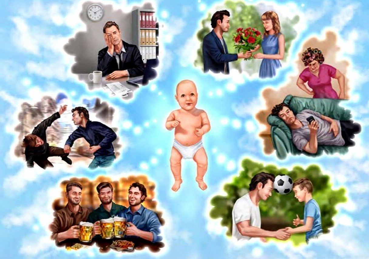 The baby “personifies our essence.” Then, “over the course of life, a person is told who he is and who he should be,” and develops “different personalities within the same entity [that] may not know anything about each other” (Darshan 2, p. 176–80).