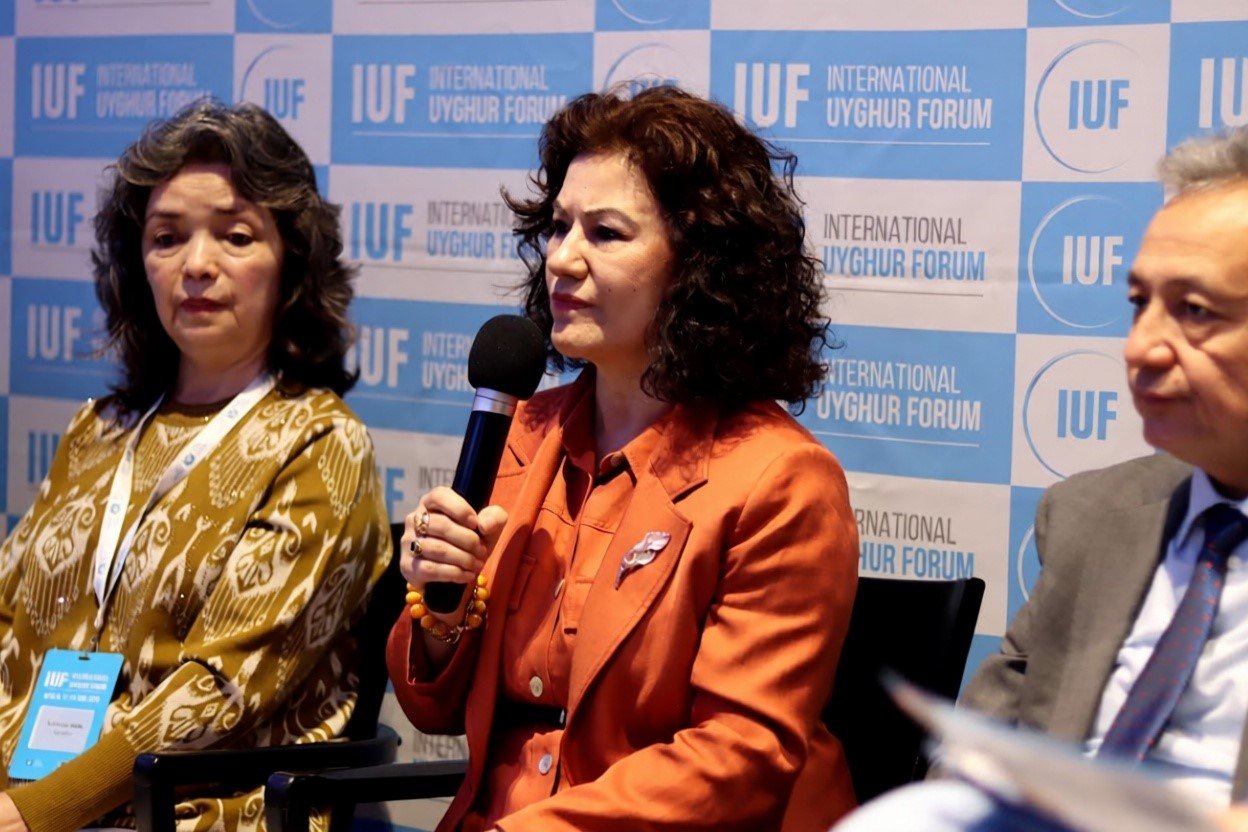 Rushan Abbas, Executive Director of Campaign for Uyghurs, speaking at the Forum.