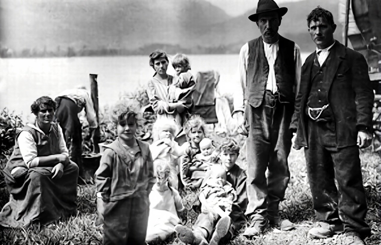A Yenish family in 1928. Credits.