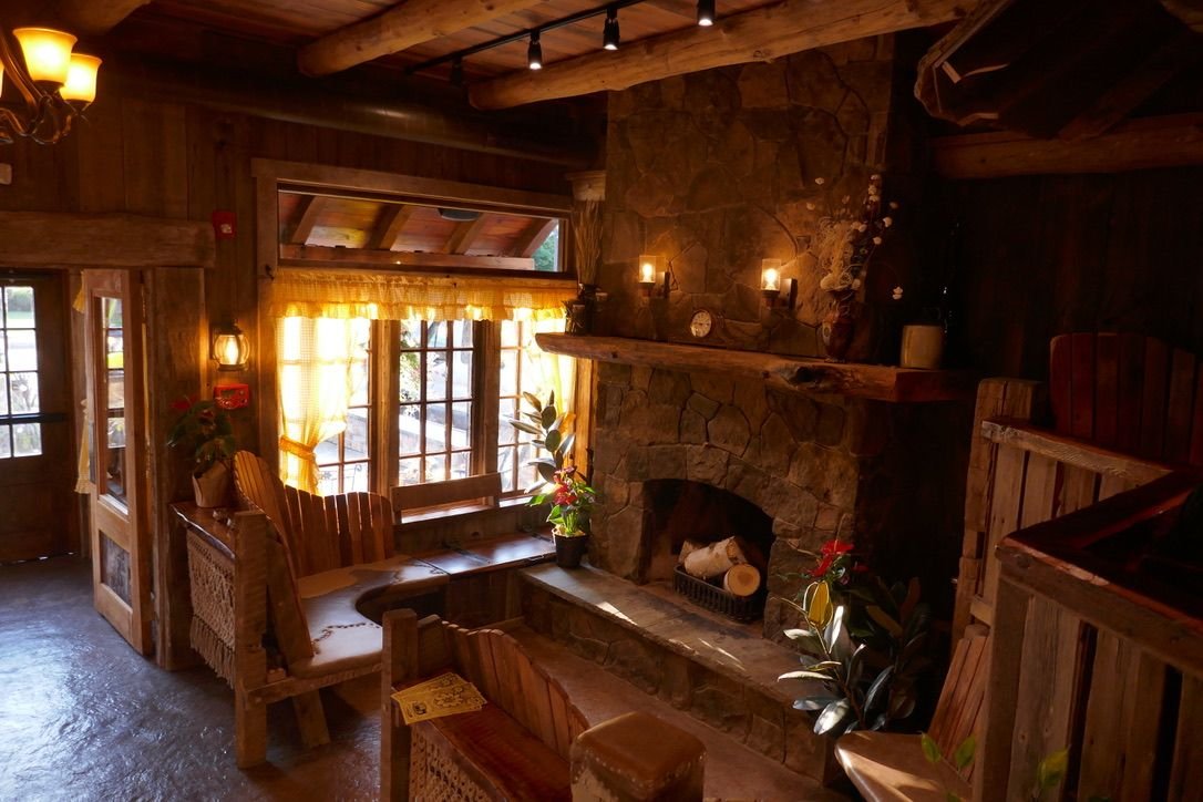 Inside the Yellow Deli restaurant, operated by the Twelve Tribes near Hamburg.