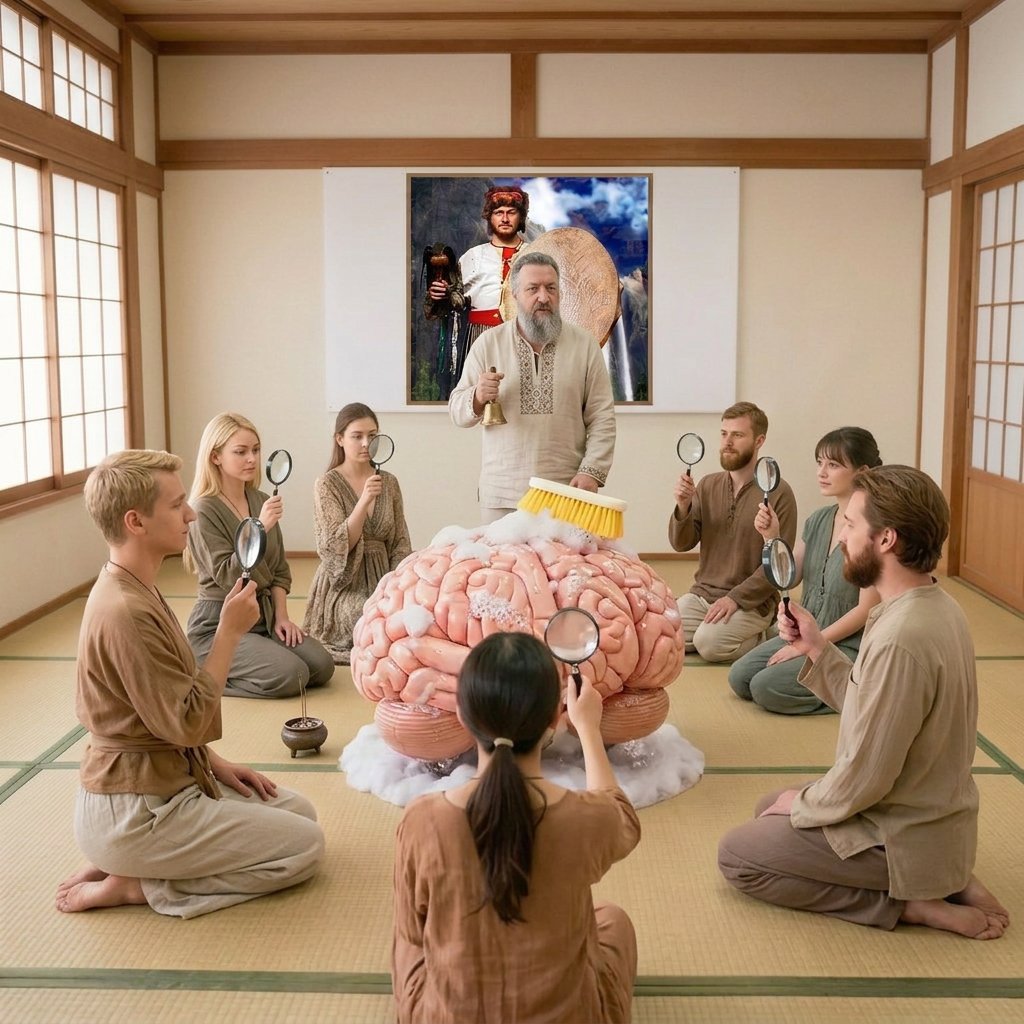 How the media imagine “cultic brainwashing.” AI-generated.
