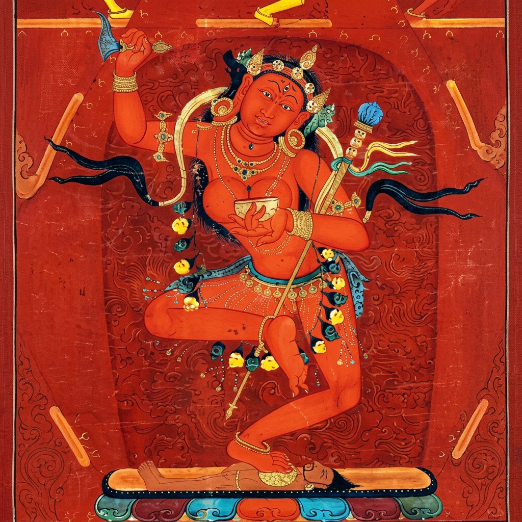 A 14th-century representation of Dorje Pakmo. Credits.