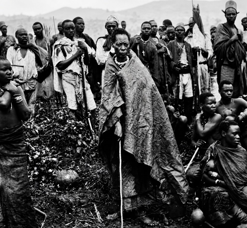 Muhumuza after her capture by the British. Credits.
