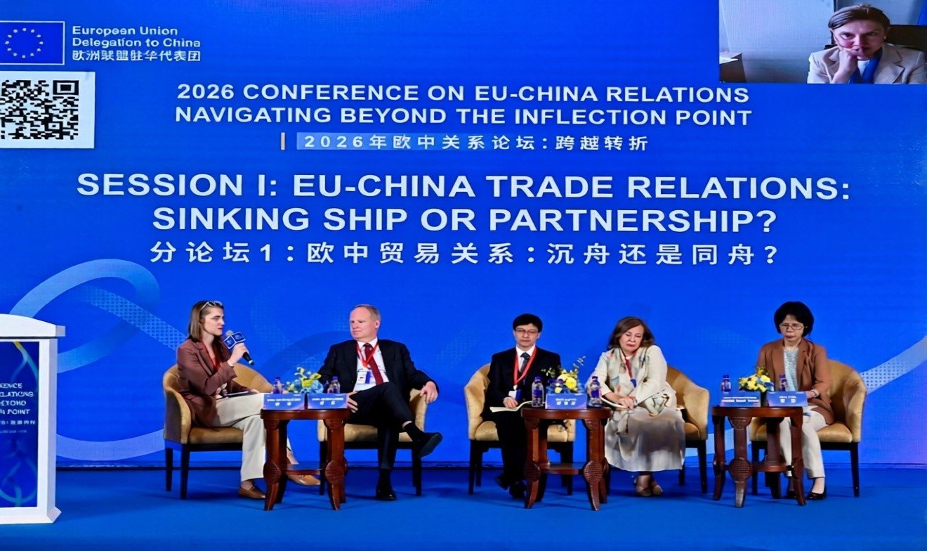An image of the May 12 EU-China conference.