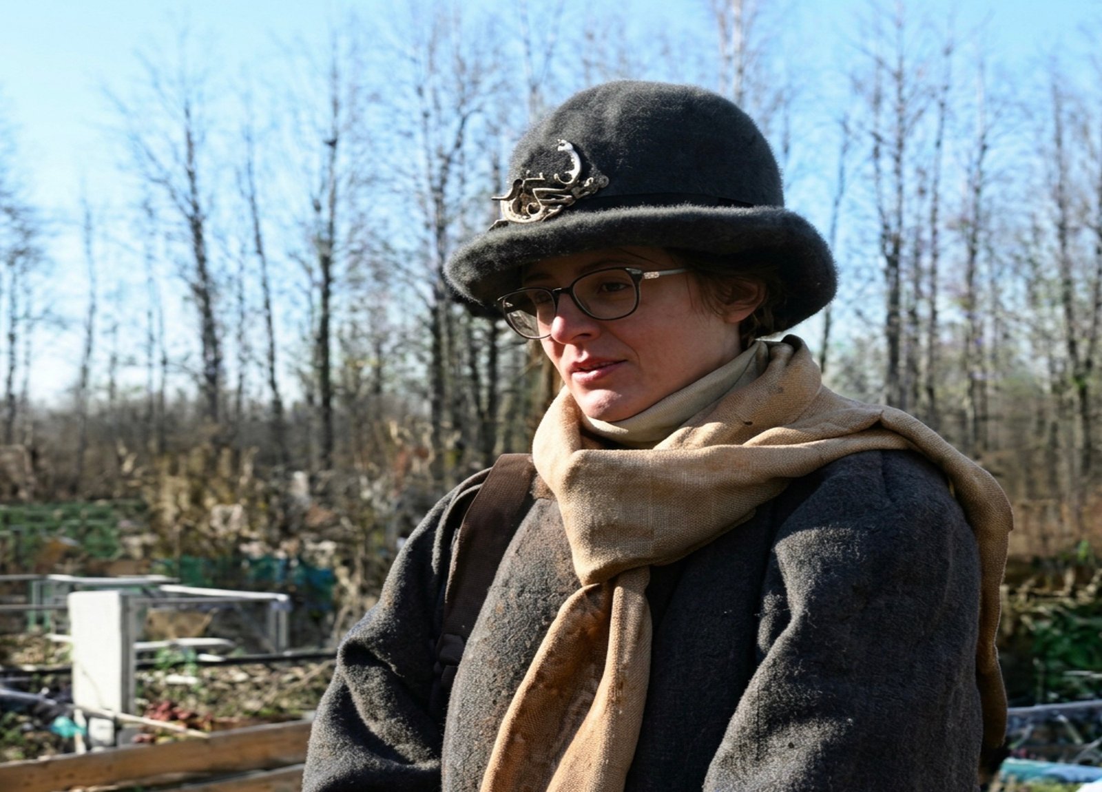 The evocative cemetery scene opened the early NTV documentary.