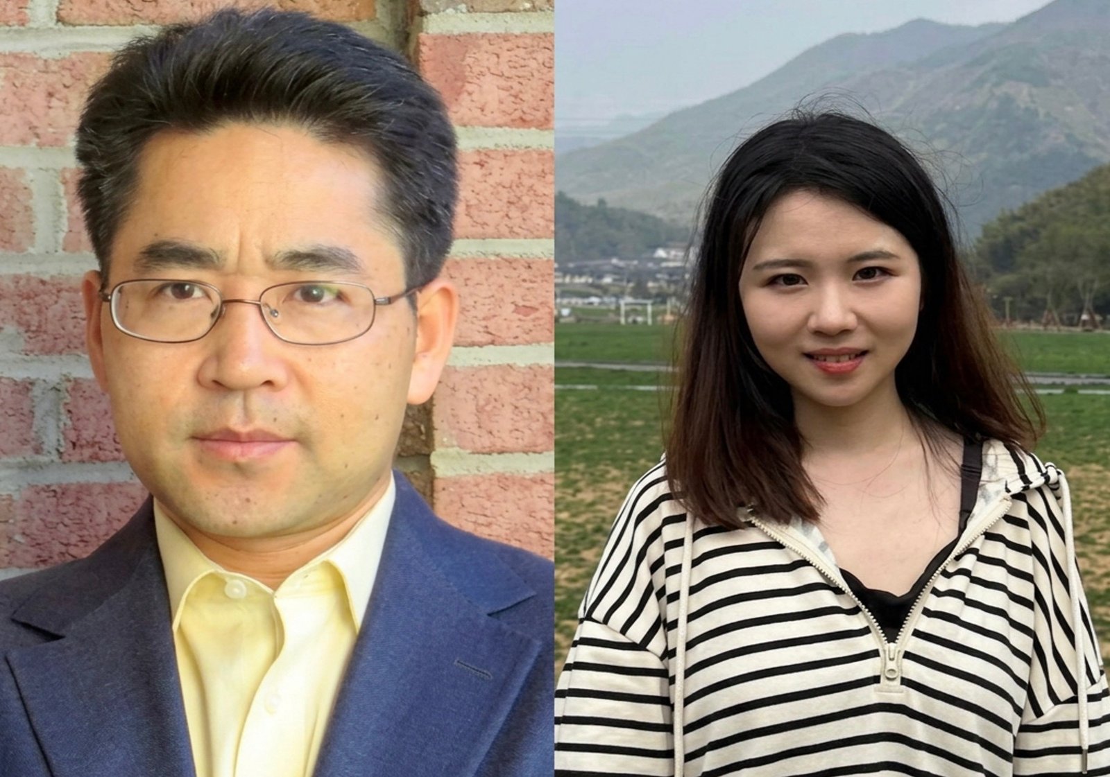 Xi Chen (left) and Xu Jing (right).