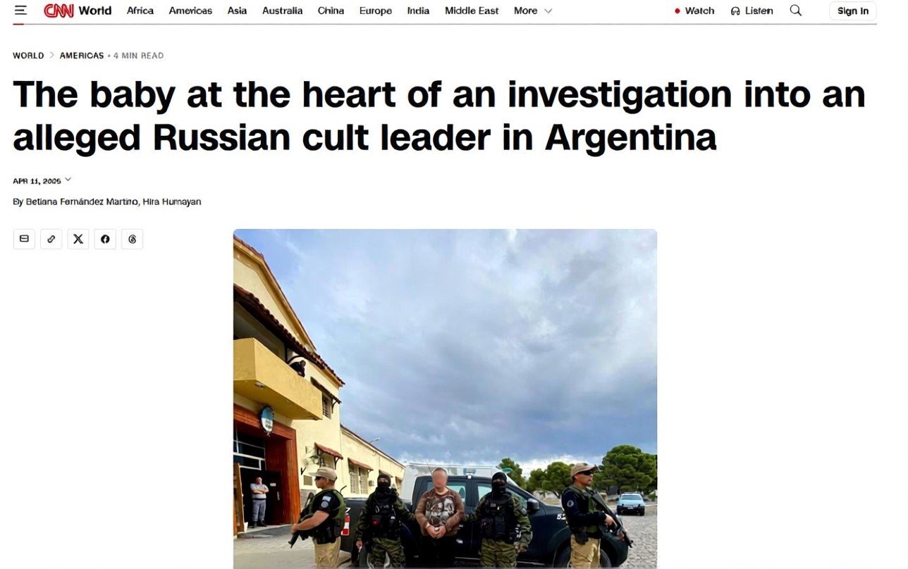 CNN on Rudnev’s arrest in Argentina: copying prosecutors’ press releases.