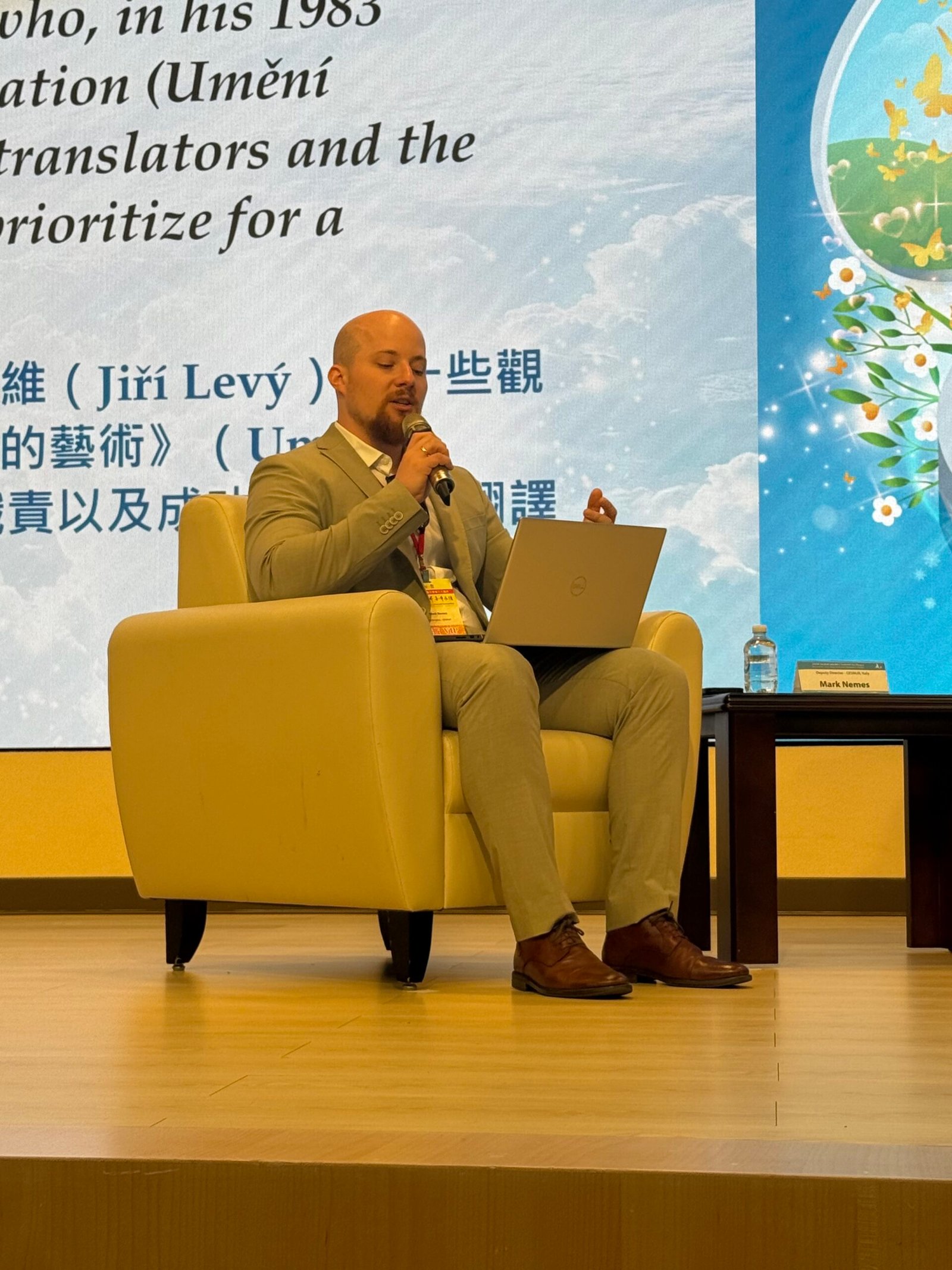 M&aacute;rk Nemes at the Tai Ji Men 60th anniversary celebration in Taiwan.