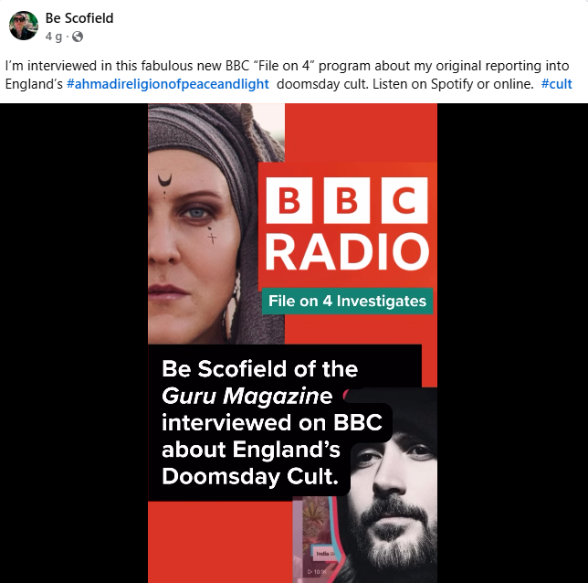 Be Scofield expresses her enthusiasm at being taken seriously by the BBC.