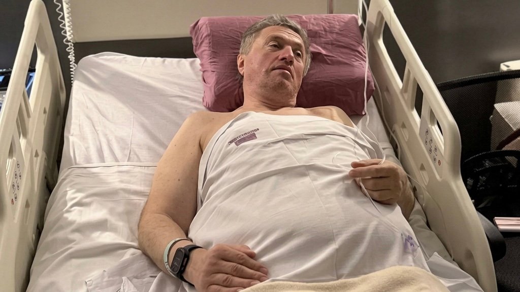 Rudnev after his recent surgery.