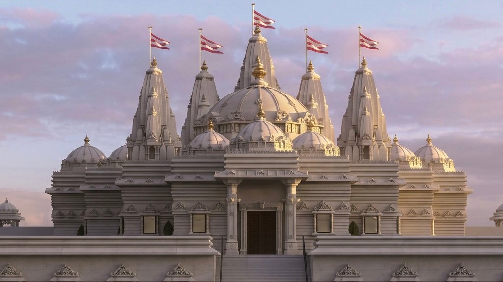 BAPS’ Paris temple. Screenshot.