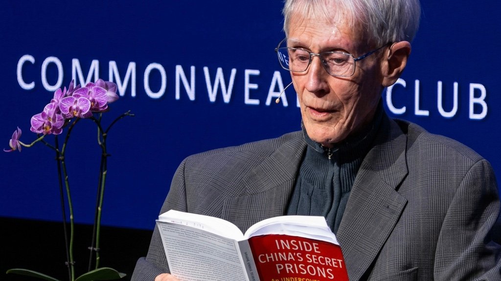 Orville Schell discussing his book. Screenshot.