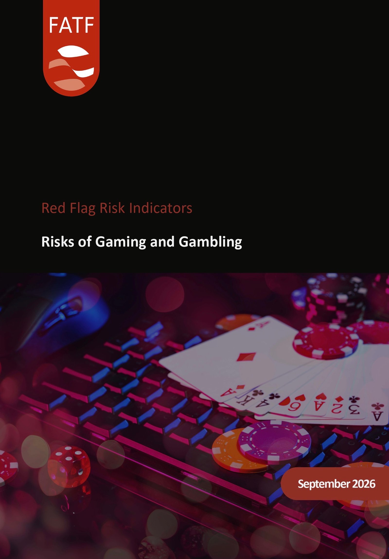 Cover of FATF September 2026 report on gaming and gambling.