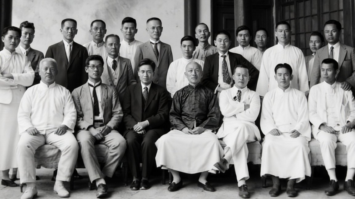 The first board meeting of the Taiwanese Cultural Association. Credits.
