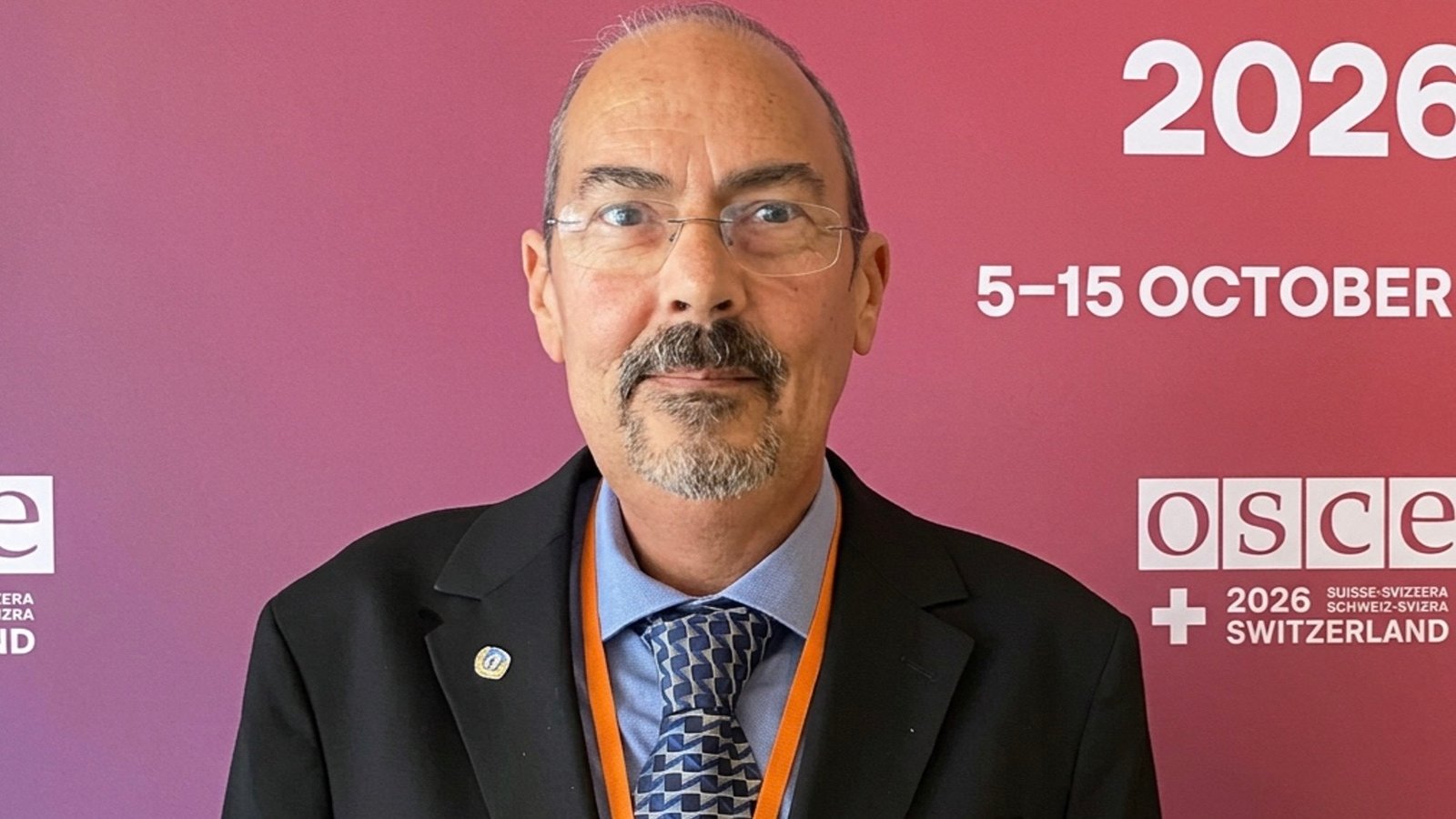 Thierry Valle, President of CAP-LC, at the Warsaw Human Dimension Conference.