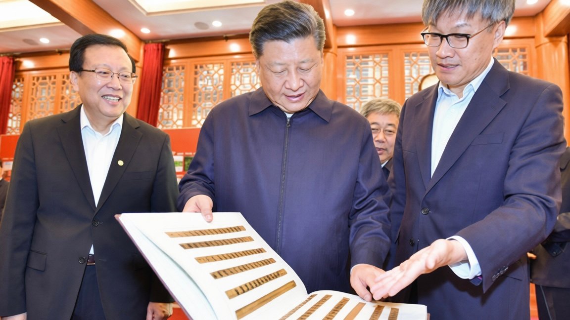 Xi Jinping visiting Peking University. From Weibo.