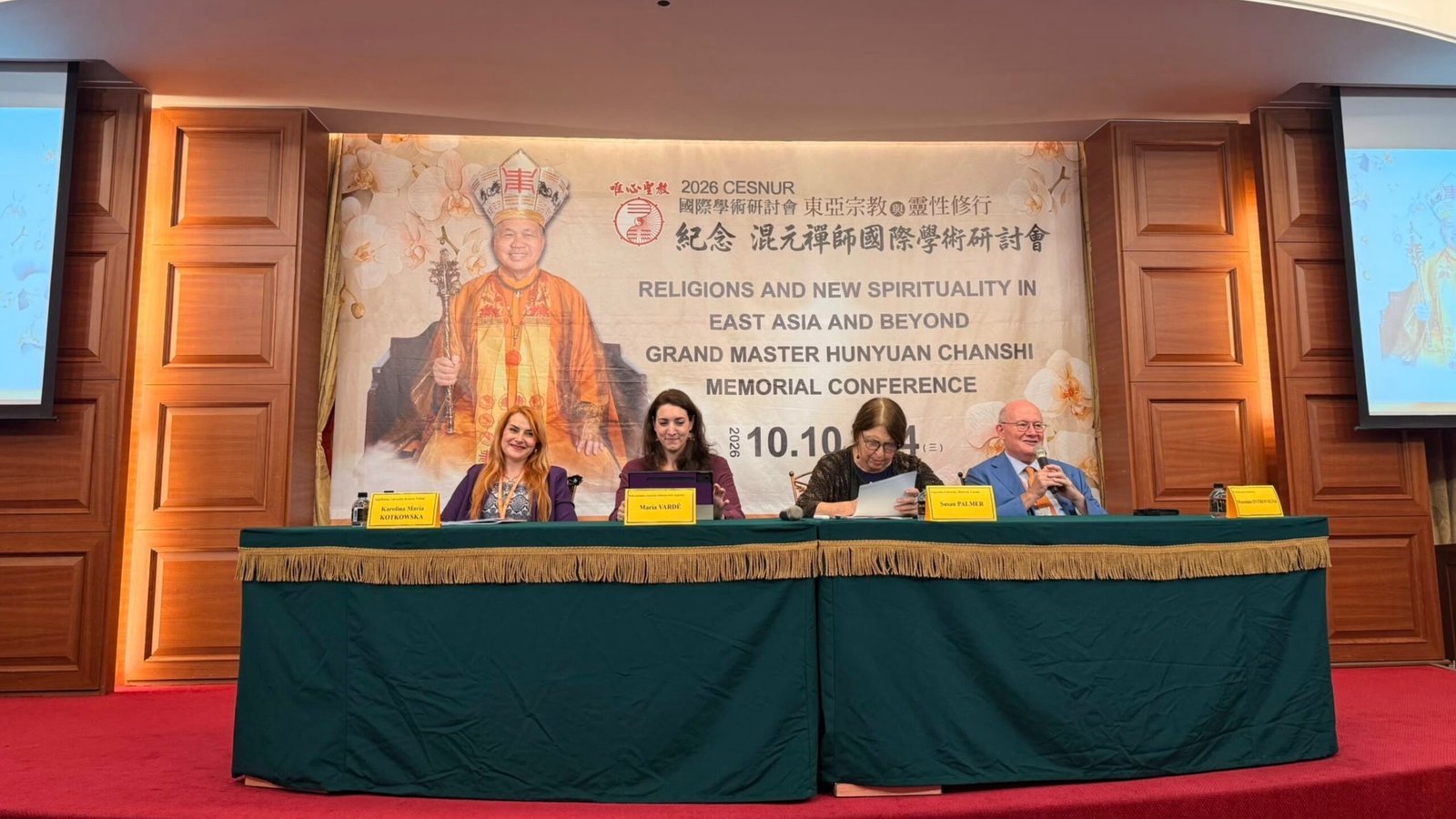 The speakers at the Rudnev session of CESNUR 2026.