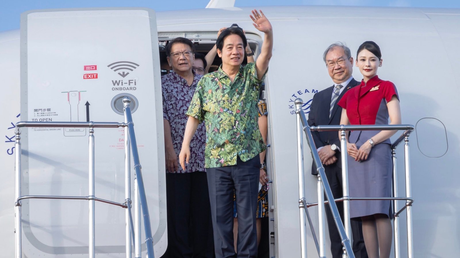 Taiwan&rsquo;s President Lai Ching-te arrives in Palau on December 5, 2024. Source: Office of the President, R.O.C.